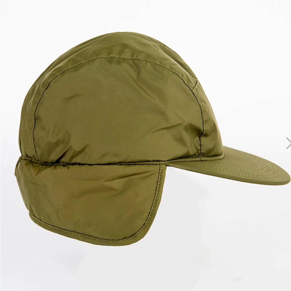 Topo Designs Puffer Cap, Olive